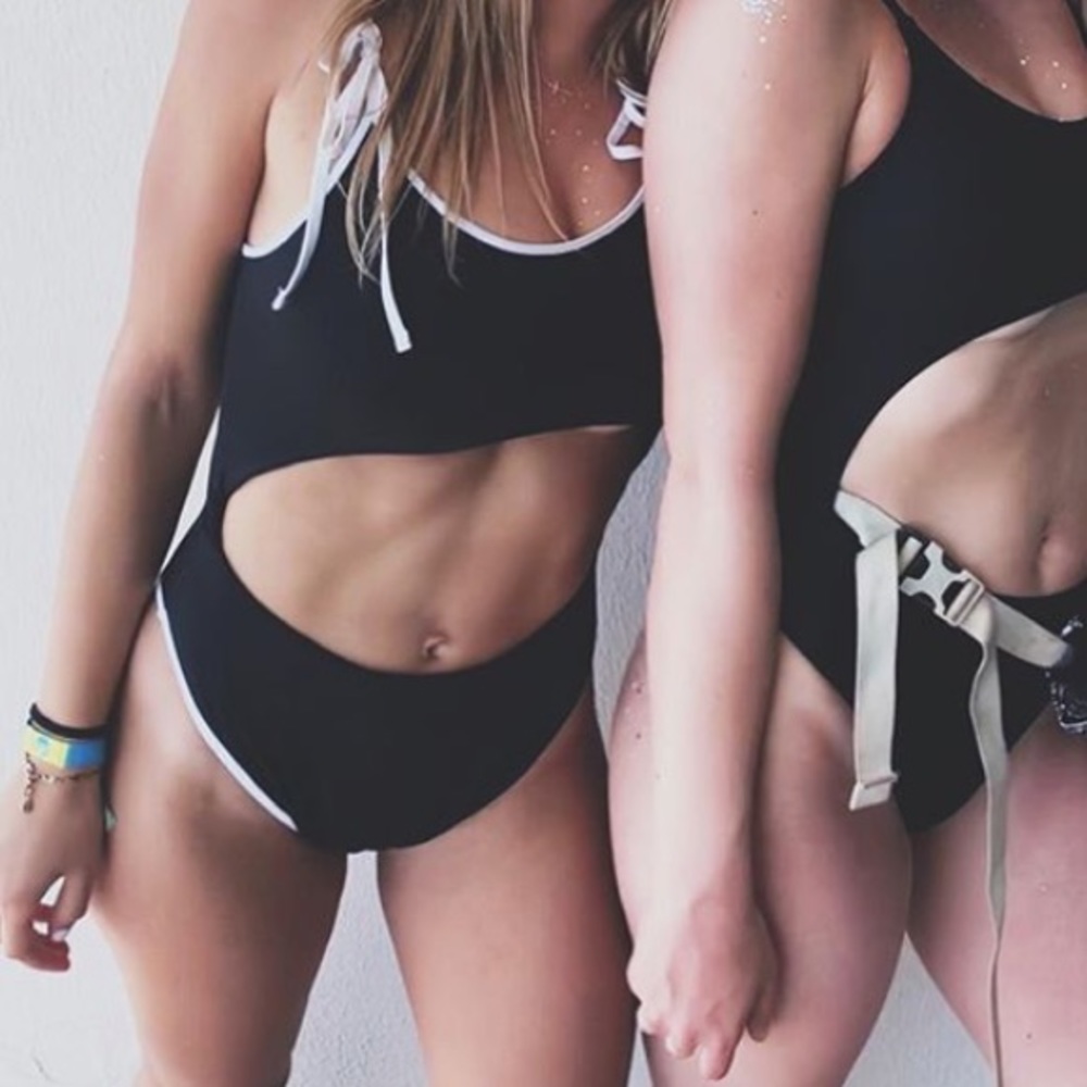 Kendal + Kylie cutout swim suit